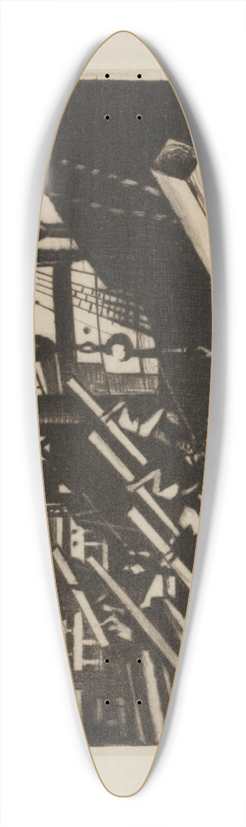 Christopher R. W. Nevinson - Southampton 39.3 inch art pintail longboard deck