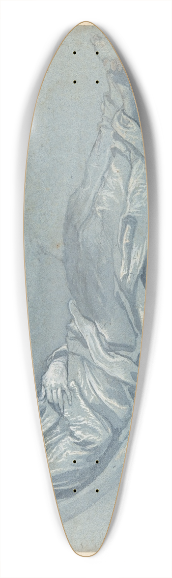 Cigoli (Ludovico Cardi) - Study for a Male Figure Lowered into a Grave 39.3 inch art pintail longboard deck