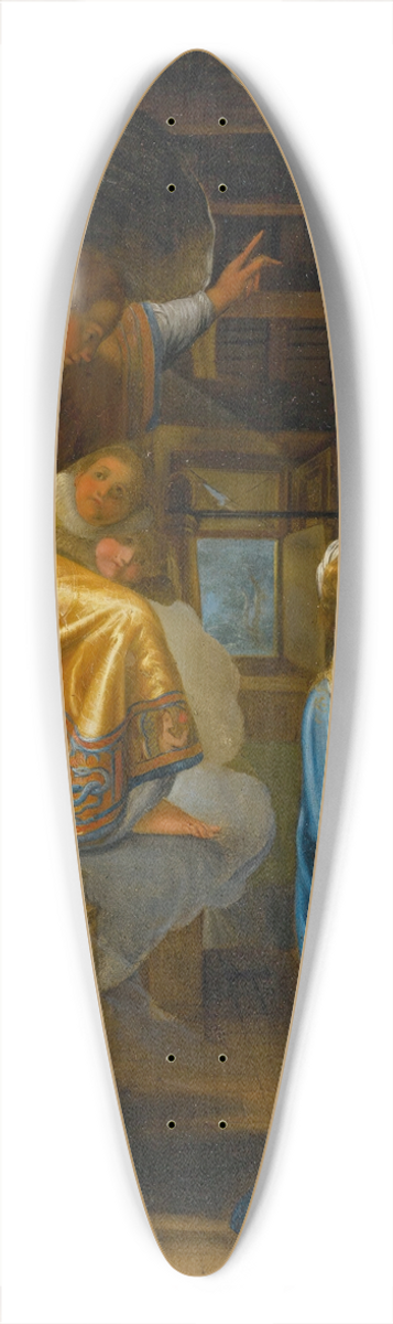 Circle of Adam Elsheimer - The Annunciation 39.3 inch art pintail longboard deck
