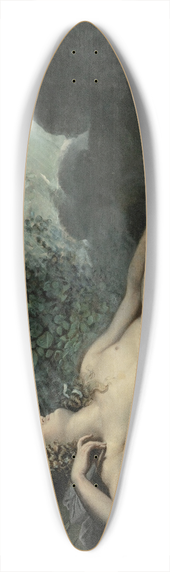 Circle Of Anne-Louis Girodet-Trioson - The sleep of Endymion 39.3 inch art pintail longboard deck