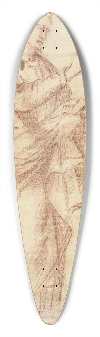 Circle of Charles Le Brun - Christ Teaching 39.3 inch art pintail longboard deck