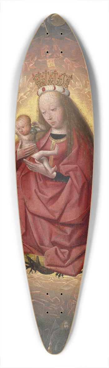 Circle of Geertgen tot Sint Jans - The Glorification of the Virgin 39.3 inch art pintail longboard deck