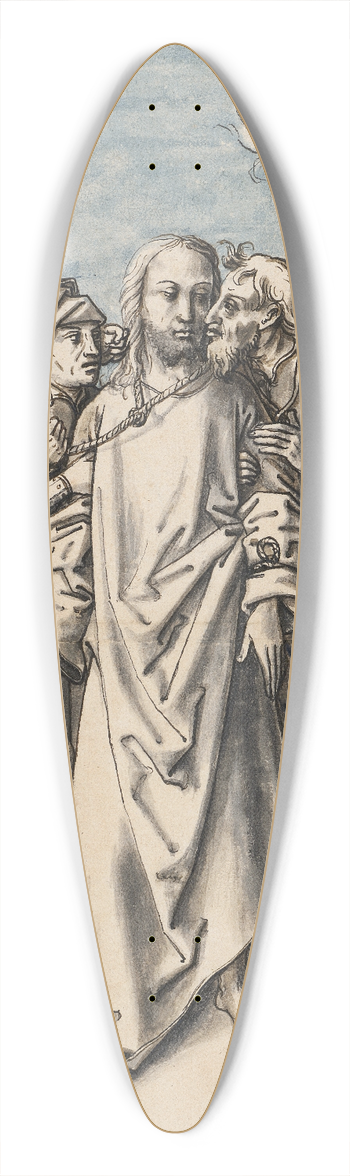Circle Of Hans Holbein The Elder - The Capture of Christ 39.3 inch art pintail longboard deck