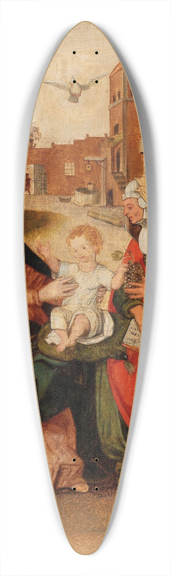 Circle of Hendrick de Clerck - The Virgin and Child with Saint Anne 39.3 inch art pintail longboard deck