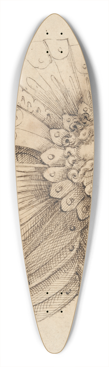 Circle of Jacopo Strada - Helmet 39.3 inch art pintail longboard deck