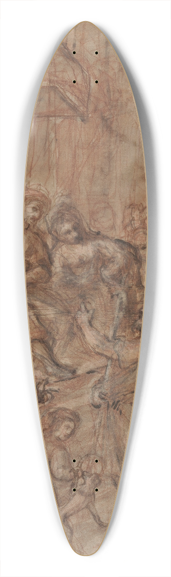 Circle of Morazzone (Pier Francesco Mazzucchelli) - Saint John the Baptist before Herod and Herodias 39.3 inch art pintail longboard deck