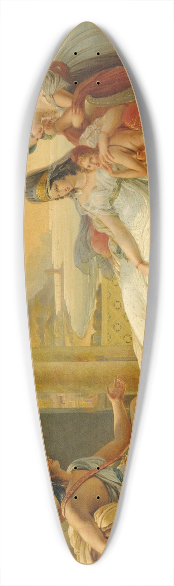 Circle of Pierre-Narcisse Gurin - Aeneas Recounting The Misfortunes Of Troy To Dido 39.3 inch art pintail longboard deck