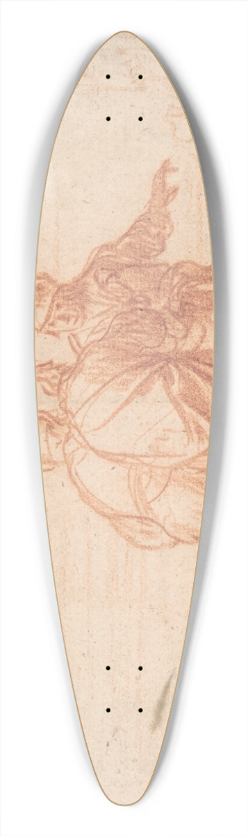 Claes Cornelisz. Moeyaert - The Road to Emmaus 39.3 inch art pintail longboard deck