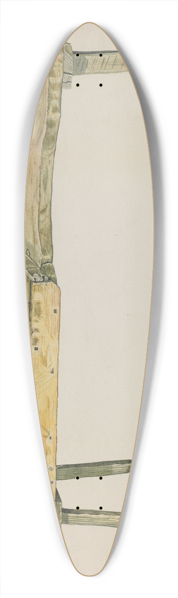 Clarence W. Dawson - Shoe Bench 39.3 inch art pintail longboard deck
