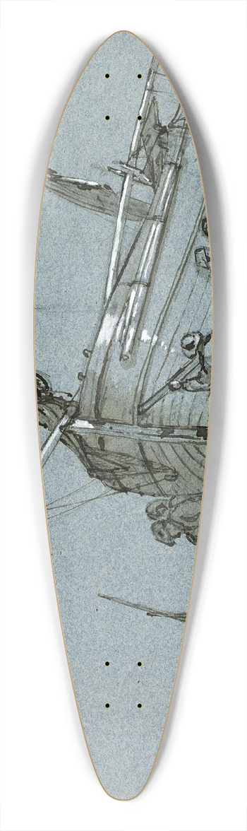 Clarkson Stanfield - Entretat 39.3 inch art pintail longboard deck