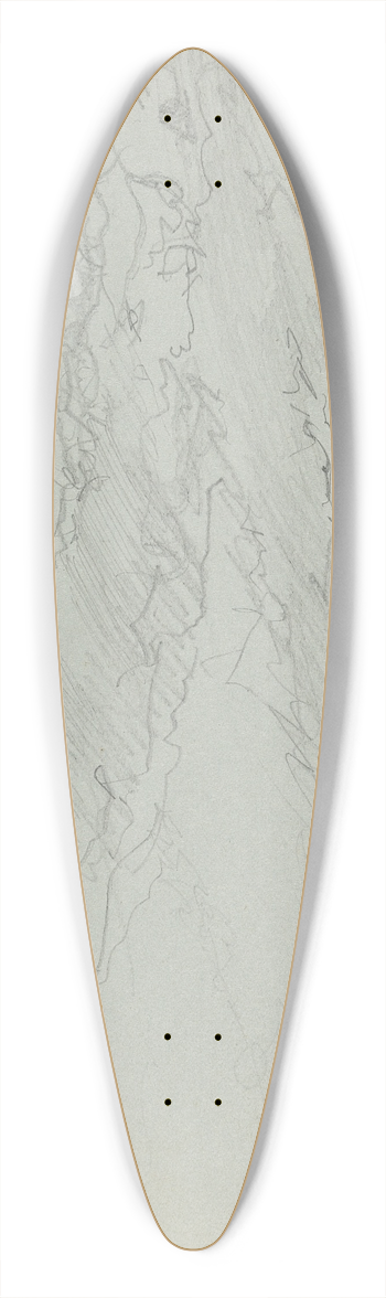 Clarkson Stanfield - Landscape Study 39.3 inch art pintail longboard deck