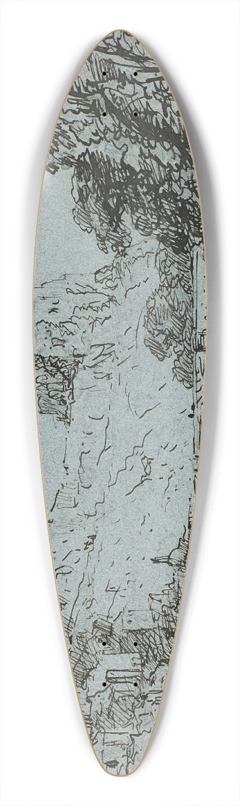 Clarkson Stanfield - Richmond 39.3 inch art pintail longboard deck