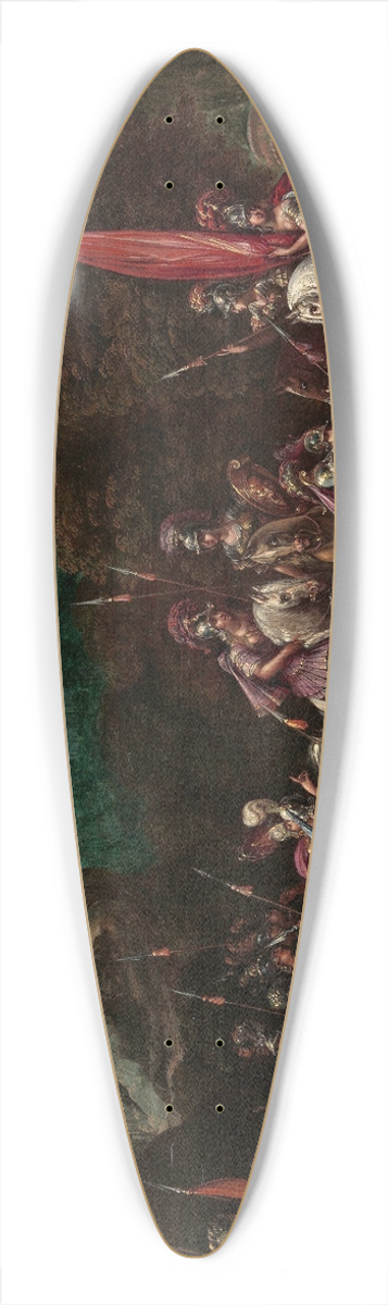 Claude Druet - Departure of the Amazons 39.3 inch art pintail longboard deck