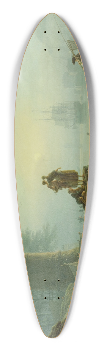 Claude-Joseph Vernet - Morning 39.3 inch art pintail longboard deck