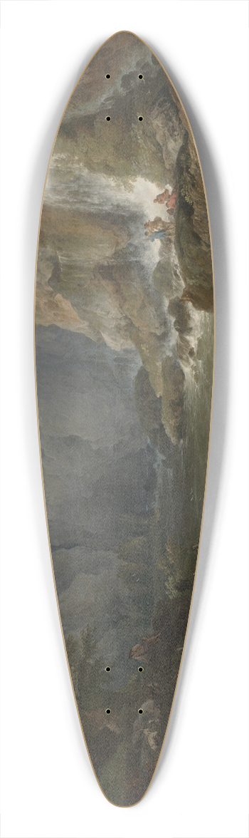 Claude-Joseph Vernet - The Waterfalls at Tivoli 39.3 inch art pintail longboard deck