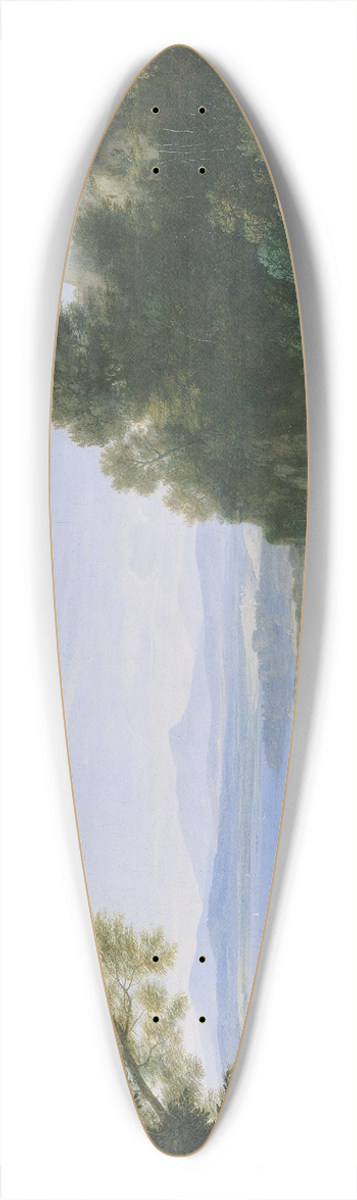Claude Lorrain - Landscape with Apollo and Mercury 39.3 inch art pintail longboard deck