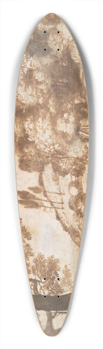 Claude Lorrain - PastoralLandscape 39.3 inch art pintail longboard deck