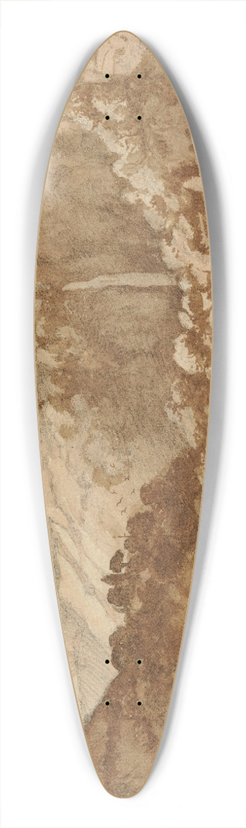 Claude Lorrain - View of Tivoli 39.3 inch art pintail longboard deck