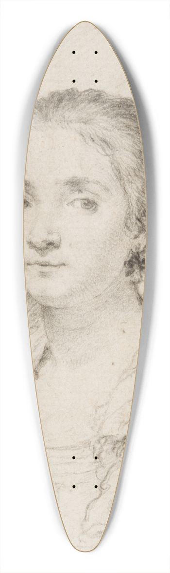 Claude Mellan - Portrt der Virginia de Vezzo da Velletri 39.3 inch art pintail longboard deck