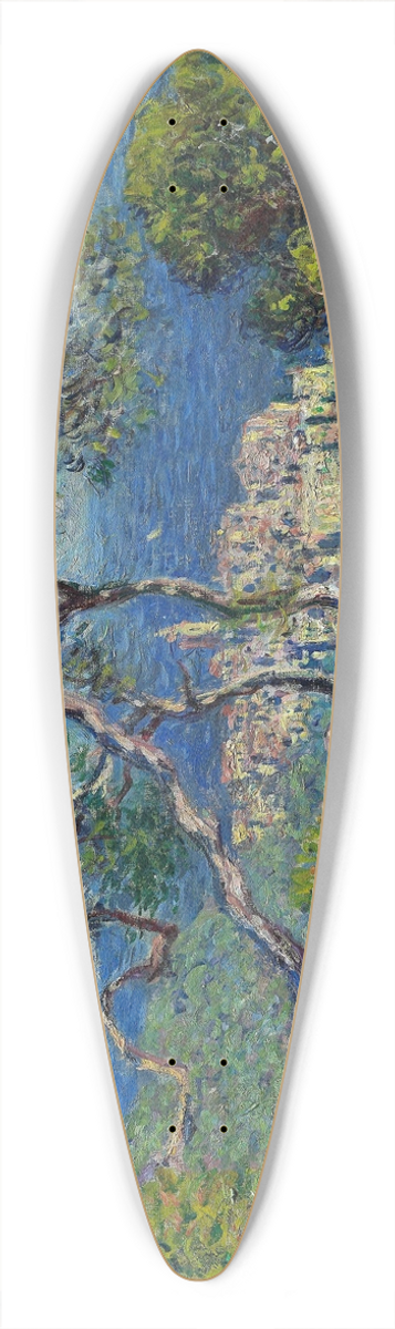Claude Monet - Bordighera 39.3 inch art pintail longboard deck