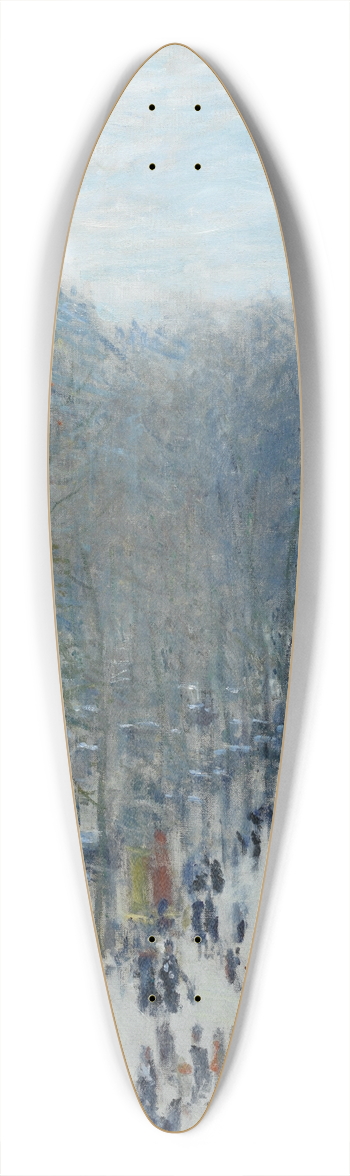 Claude Monet - Boulevard des Capucines 39.3 inch art pintail longboard deck
