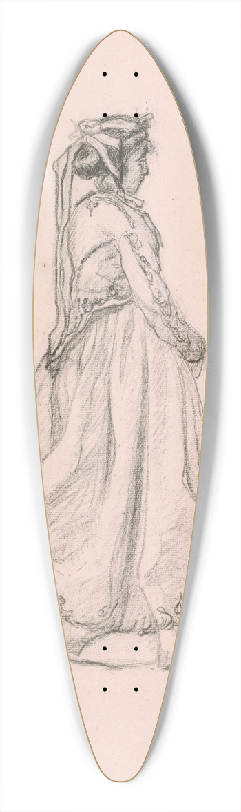 Claude Monet - Figure of a Woman (Camille) 39.3 inch art pintail longboard deck