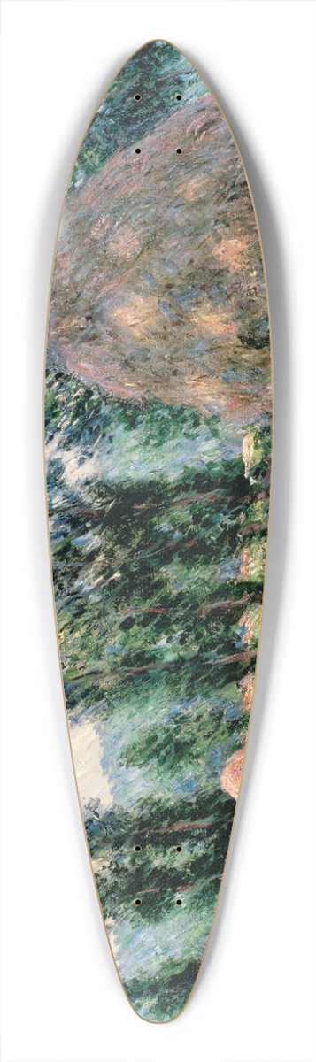 Claude Monet - Haystacks 39.3 inch art pintail longboard deck