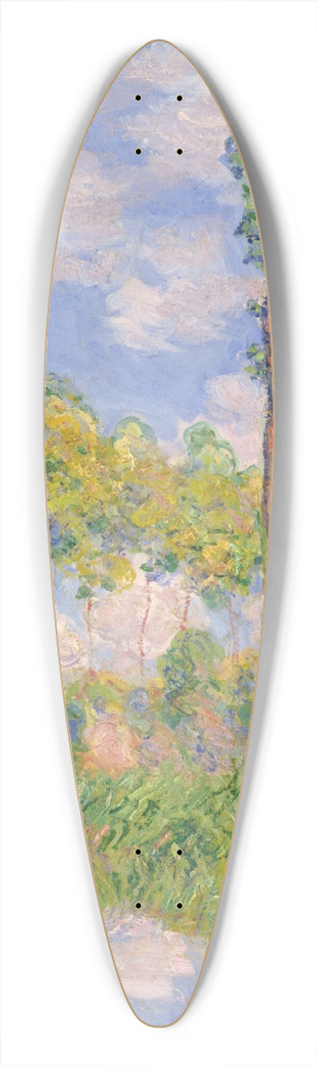 Claude Monet - Poplars in the Sun 39.3 inch art pintail longboard deck