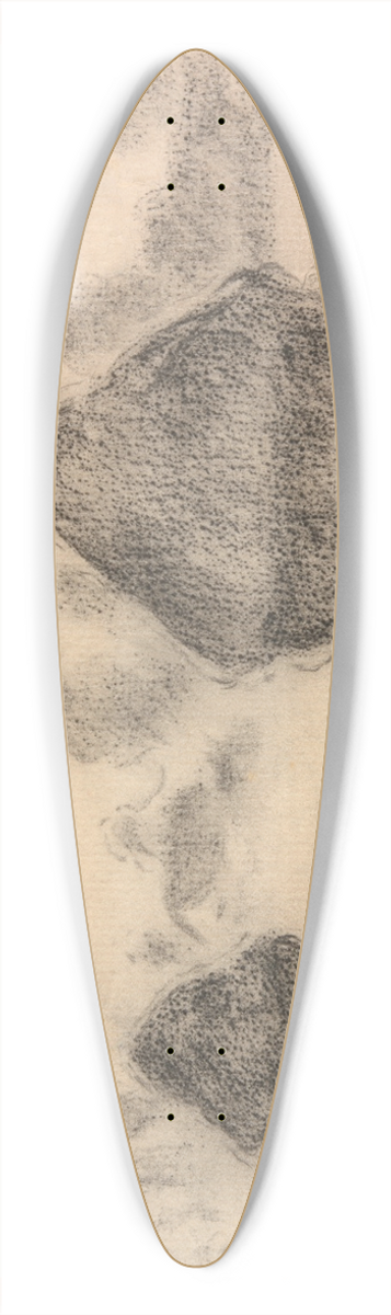 Claude Monet - Stacks of Wheat 39.3 inch art pintail longboard deck