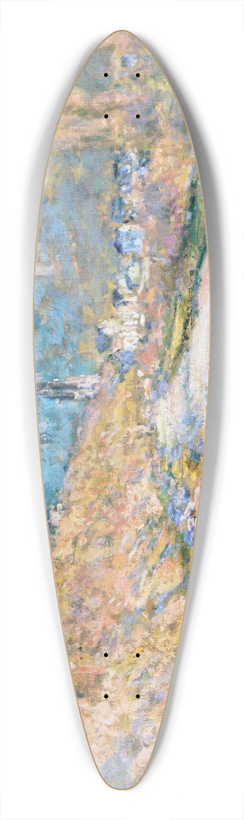 Claude Monet - The Road to Vtheuil 39.3 inch art pintail longboard deck