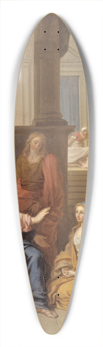 Claude Simpol - Le Christ chez Marthe et Marie 39.3 inch art pintail longboard deck