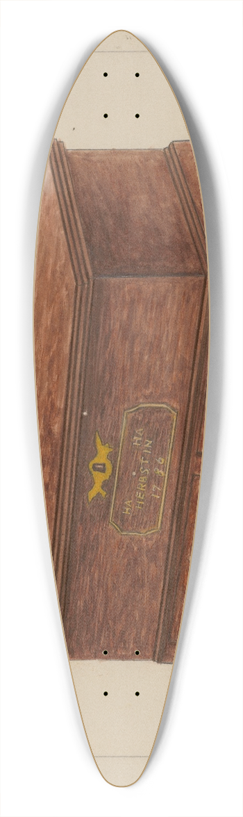 Columbus Simpson - Chest 39.3 inch art pintail longboard deck
