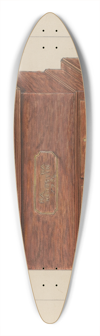 Columbus Simpson - Chest 39.3 inch art pintail longboard deck