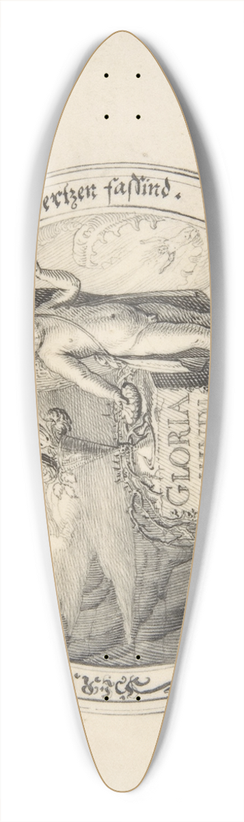 Conrad Meyer - Allegory of the Transience of Life 39.3 inch art pintail longboard deck