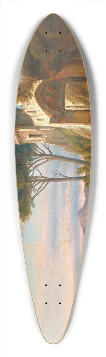 Consalvo Carelli - Capo Miseno 39.3 inch art pintail longboard deck