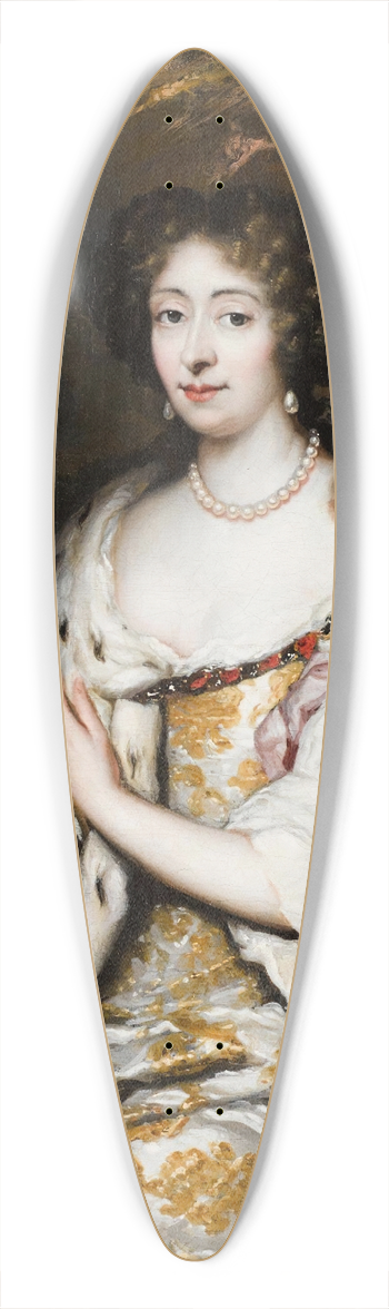 Constantijn Netscher - A Portrait Of Maria Mancini 39.3 inch art pintail longboard deck