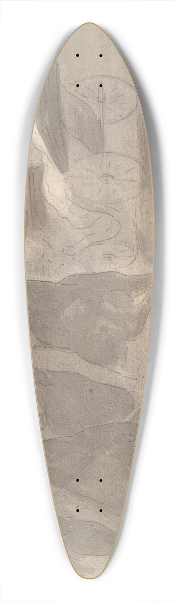 Constantin Guys - Horse-Drawn Carriages Riding in aPark 39.3 inch art pintail longboard deck