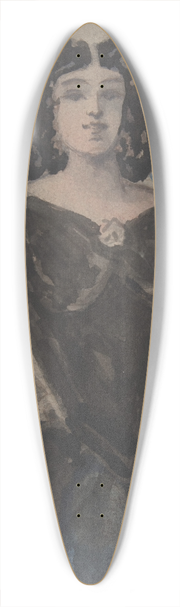 Constantin Guys - Portrait of a Lady 39.3 inch art pintail longboard deck