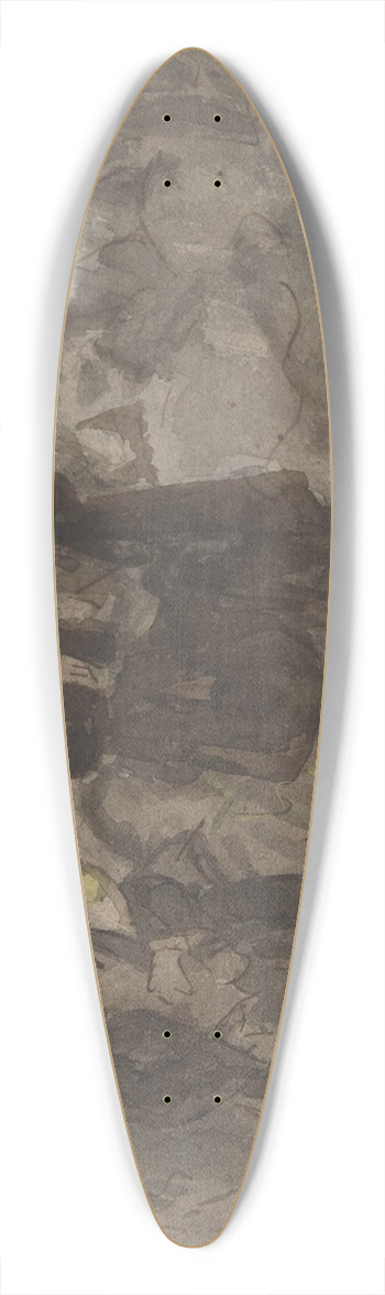 Constantin Guys - Walking in the Park 39.3 inch art pintail longboard deck