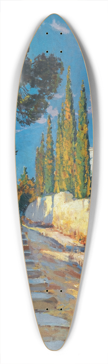 Constantin Westchiloff - Afternoon Sun, Crimea 39.3 inch art pintail longboard deck