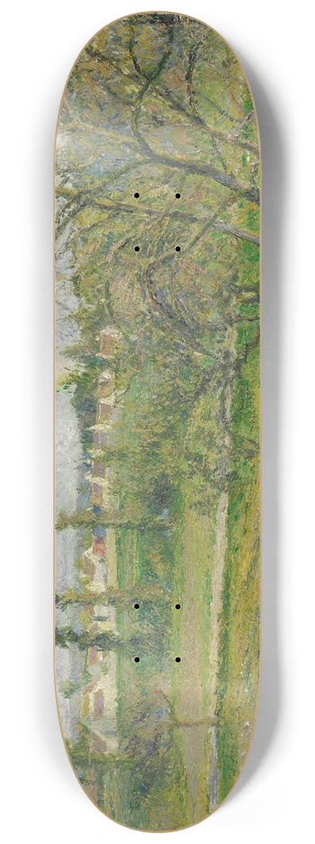 Camille Pissarro - Soleil Couchant Au Valhermeil, Auvers-Sur-Oise 8.25 inch art skate deck
