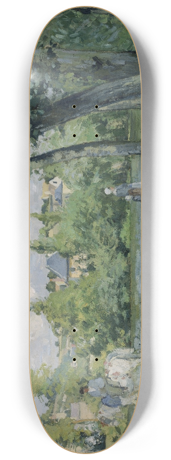 Camille Pissarro - Sunlight on the Road, Pontoise 8.25 inch art skate deck
