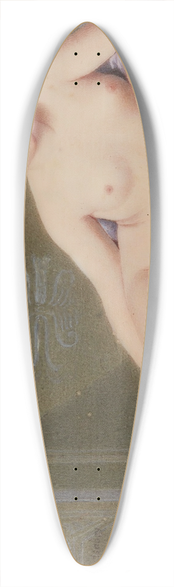 Continental School - Portrait of a Lady, CalledMadame Rcamier 39.3 inch art pintail longboard deck