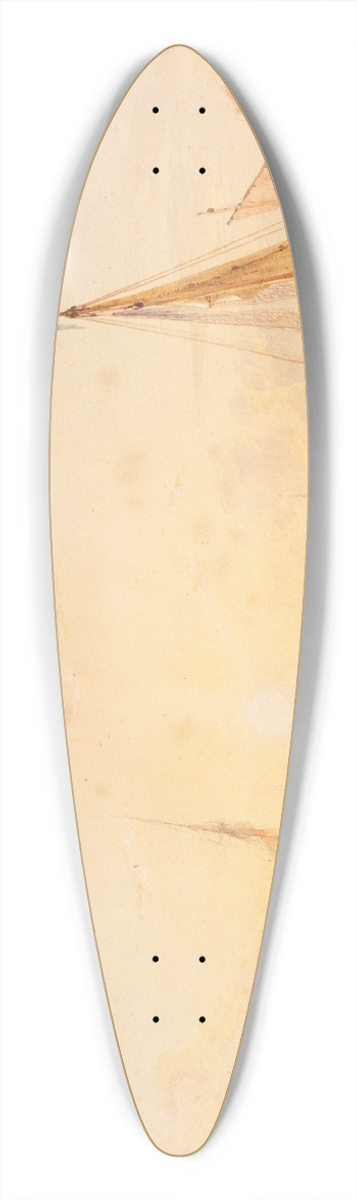 Copley Fielding - Shoreham Harbour, Sussex 39.3 inch art pintail longboard deck