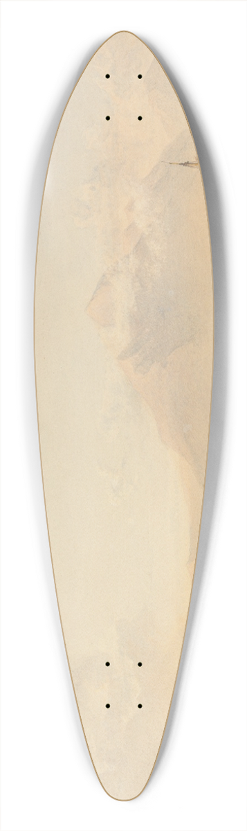 Copley Fielding - The Head of Loch Fyne, with Dindarra Castle 39.3 inch art pintail longboard deck