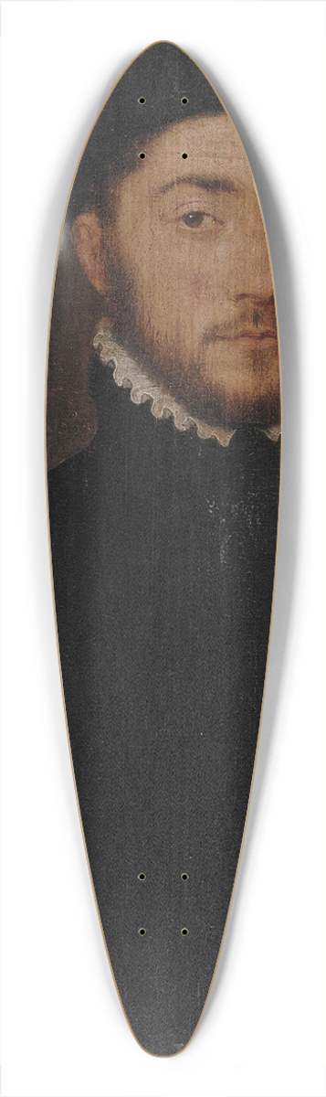 Corneille de Lyon - Portrait of a gentleman 39.3 inch art pintail longboard deck