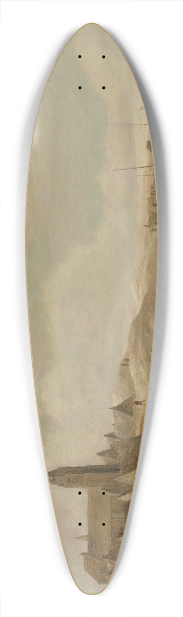 Cornelis Beelt - Scheveningen 39.3 inch art pintail longboard deck