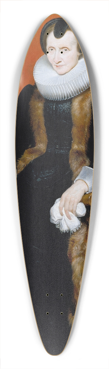 Cornelis de Vos - Old Lady 39.3 inch art pintail longboard deck