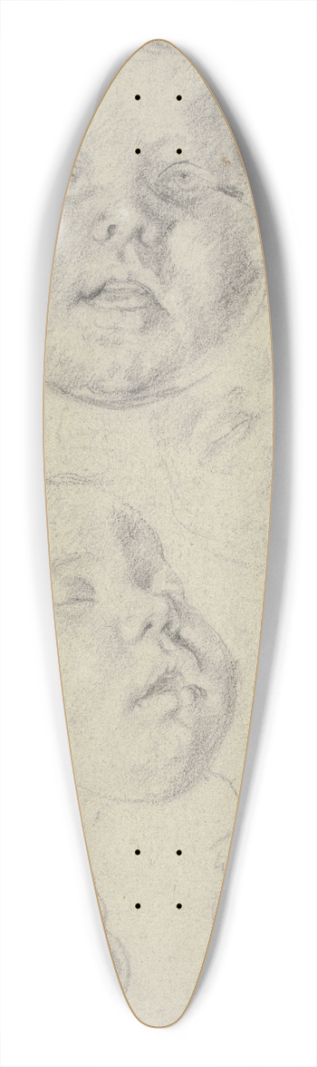 Cornelis de Vos - Studienblatt; Kopf und Hnde eines Kleinkindes 39.3 inch art pintail longboard deck