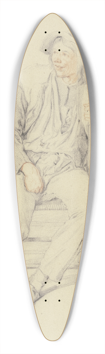 Cornelis Dusart - Bauer auf einem Stuhl, nach links gewandt 39.3 inch art pintail longboard deck